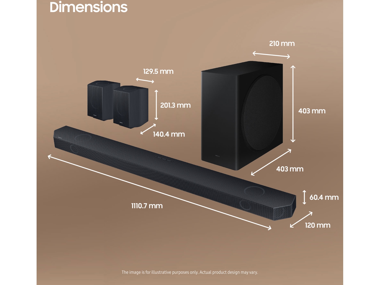 Samsung HW-Q935D soundbar med subwoofer (sort) Soundbars