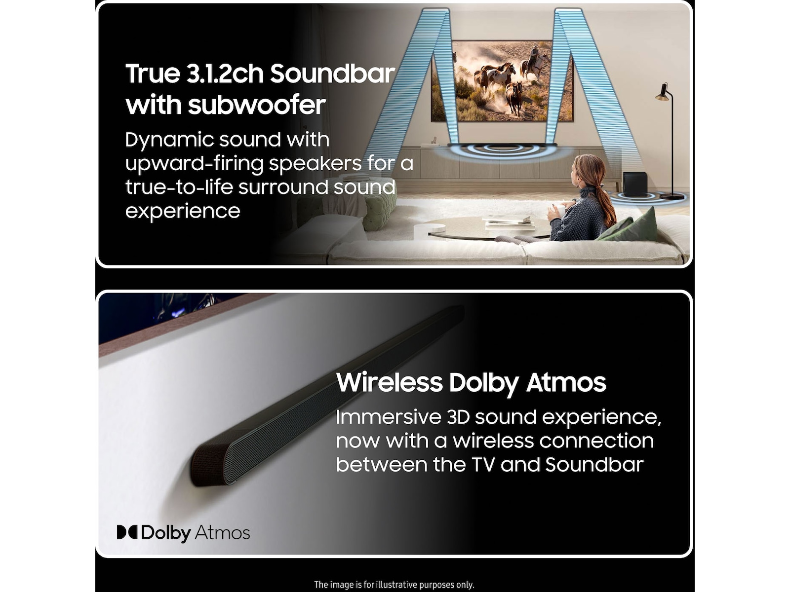 Samsung HW-S810D soundbar med subwoofer (sort) Soundbars