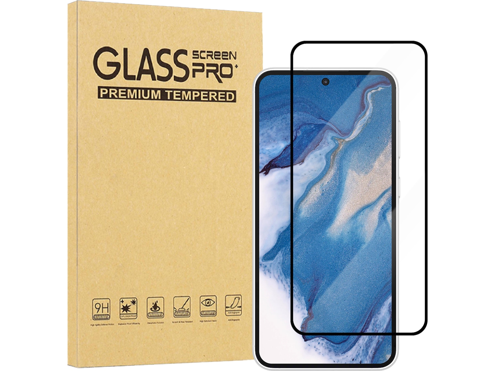 iiglo Galaxy A56 / A36 / S24 FE / S25 FE Glass skærmbeskytter Skærmbeskyttelse mobiltelefon