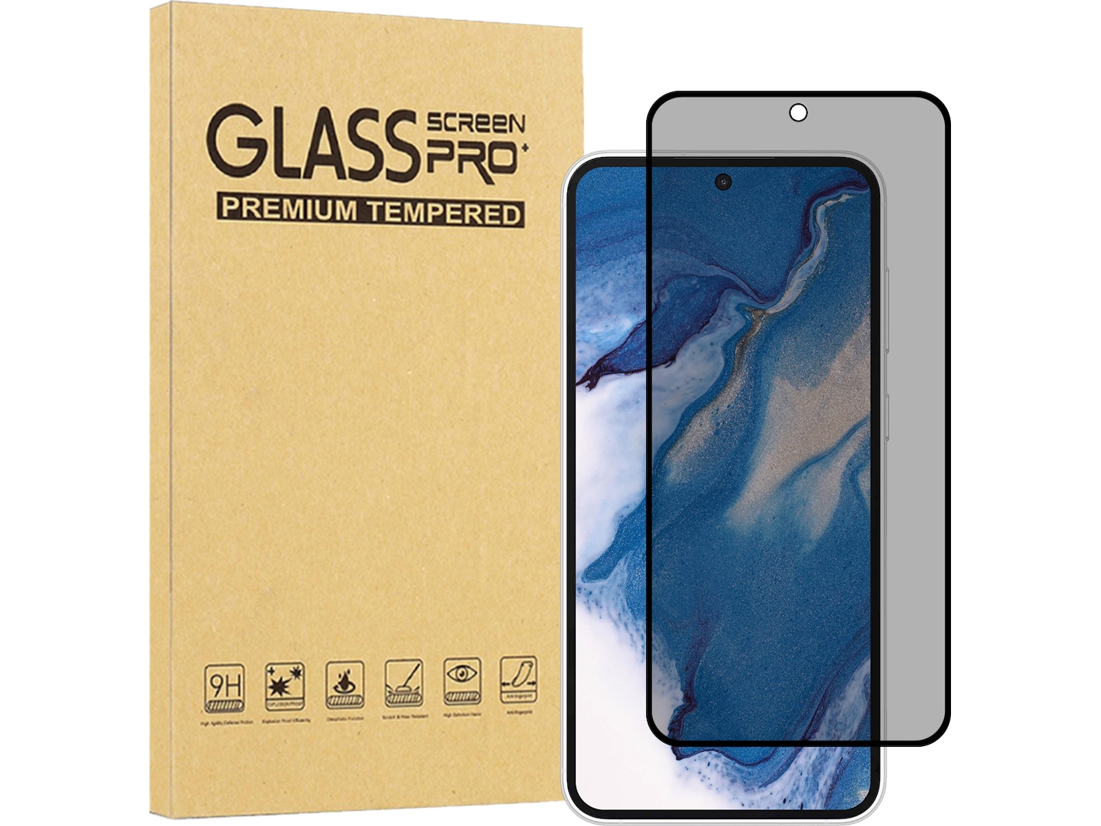 iiglo Galaxy S24 FE Privacy skærmbeskytter Skærmbeskyttelse mobiltelefon