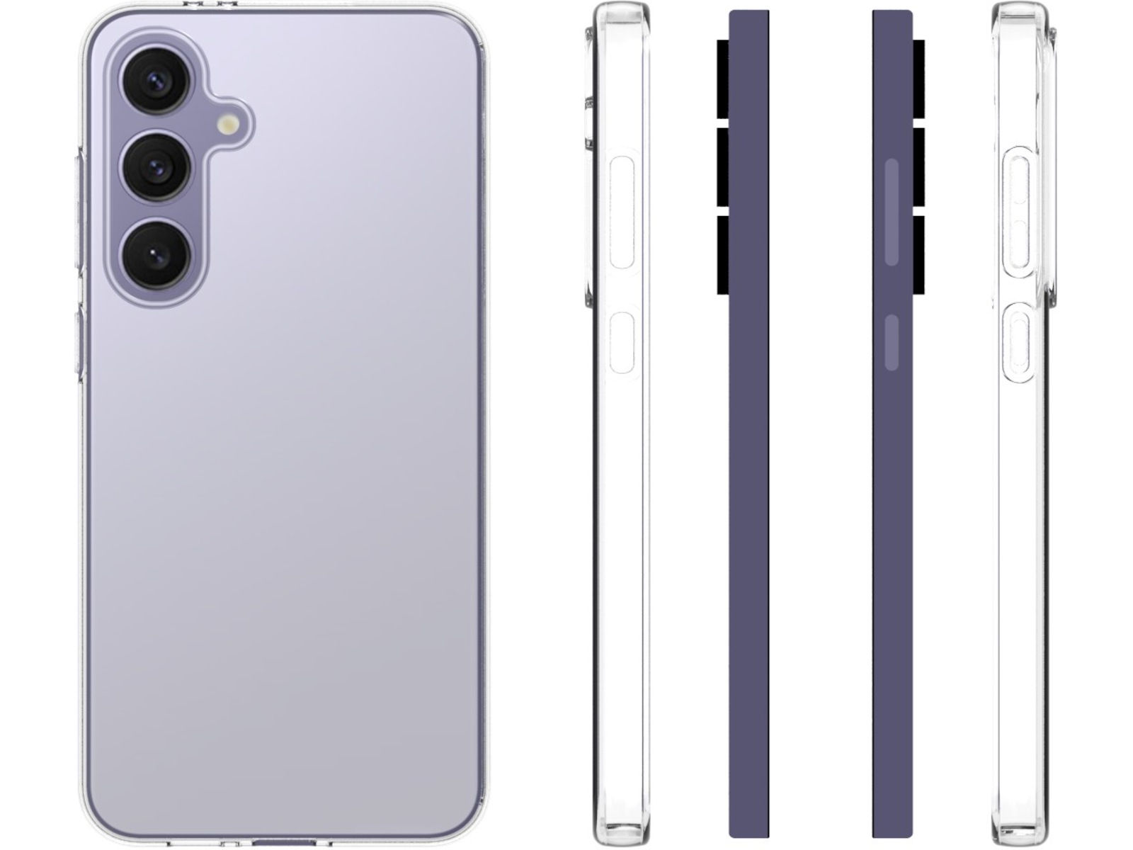 iiglo Galaxy S24 FE Silikone coverr (gennemsigtig) Mobilcover