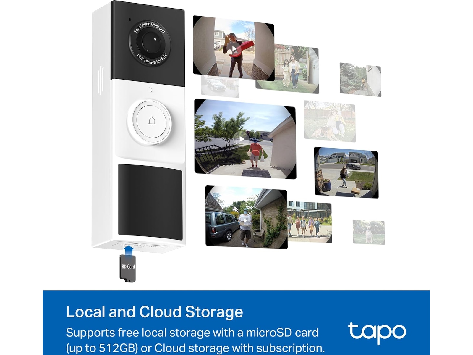 TP-Link Tapo D210 dørklokkekamera Dørklokker