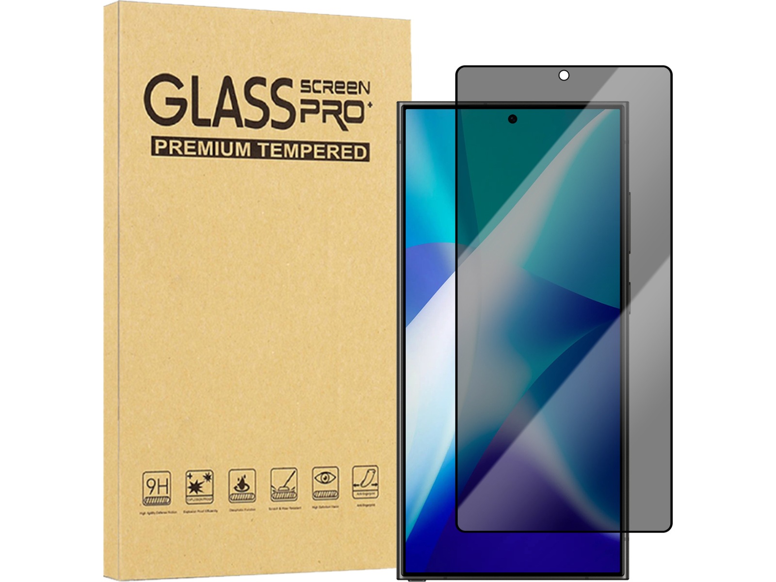 iiglo Galaxy S25 Ultra Privacy Skærmbeskytter Skærmbeskyttelse mobiltelefon