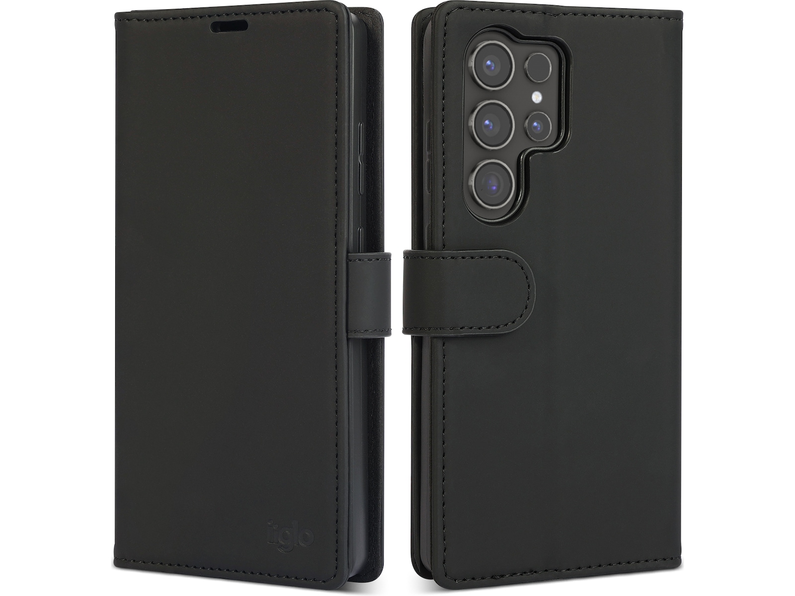 iiglo Galaxy S25 Ultra Wallet cover (sort) Mobilcover