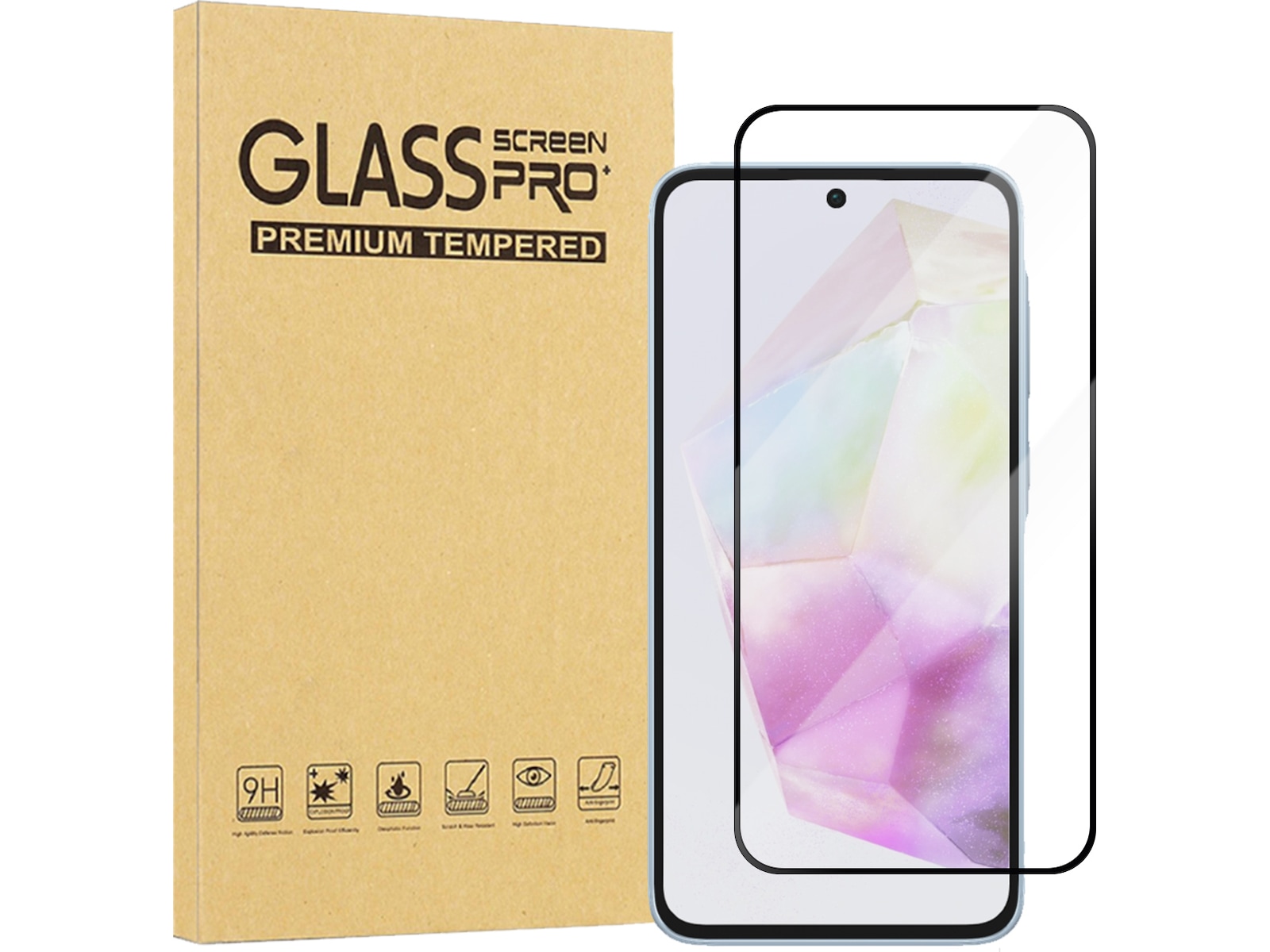 iiglo Galaxy A56 / A36 / S24 FE / S25 FE skærmbeskytter Skærmbeskyttelse mobiltelefon