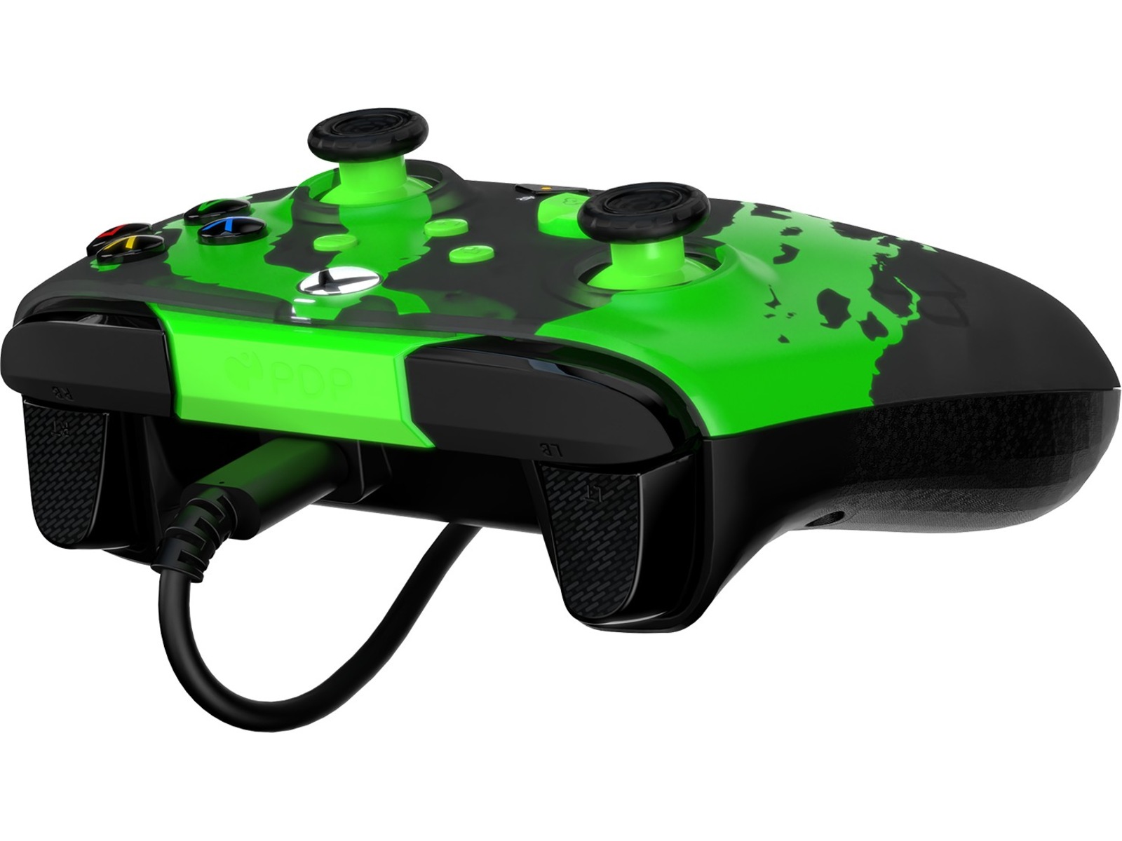 PDP Rematch Glow Wired Controller (jolt green) Tilbehør til spilkonsoller