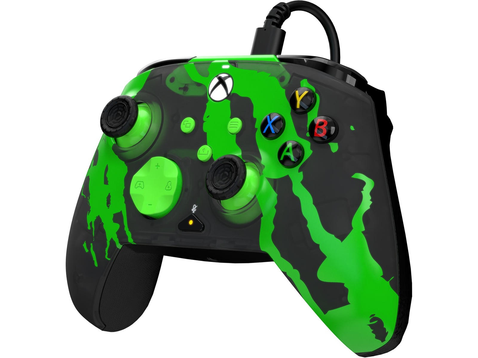PDP Rematch Glow Wired Controller (jolt green) Tilbehør til spilkonsoller