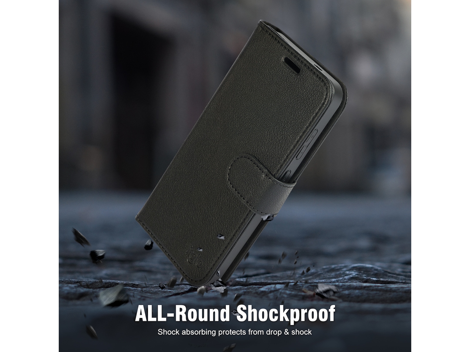 iiglo Galaxy S24 2-i-1 Wallet cover (sort) Mobilcover