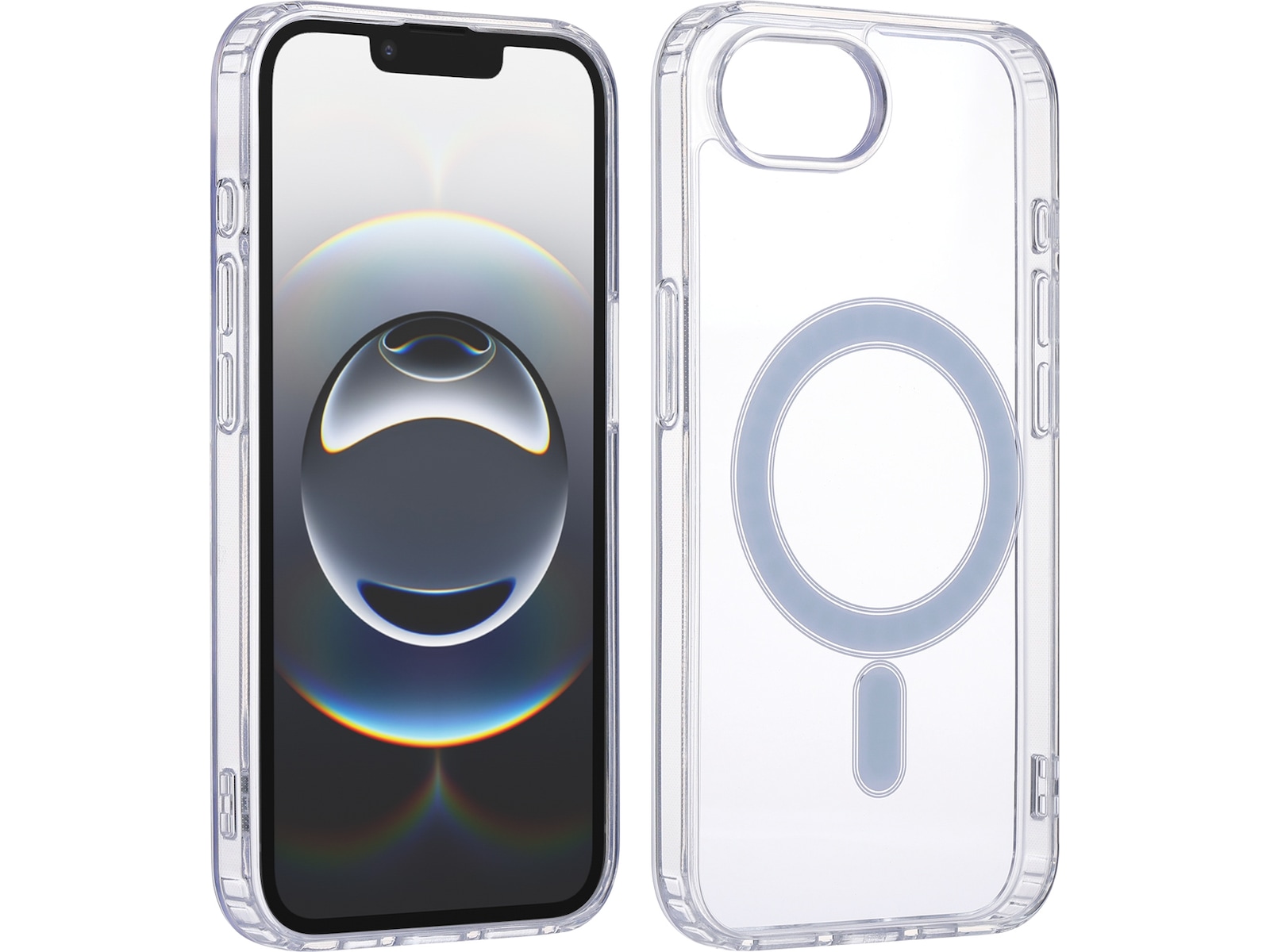 iiglo iPhone 16e Magnetic Clear Case (gennemsigtig) Mobilcover