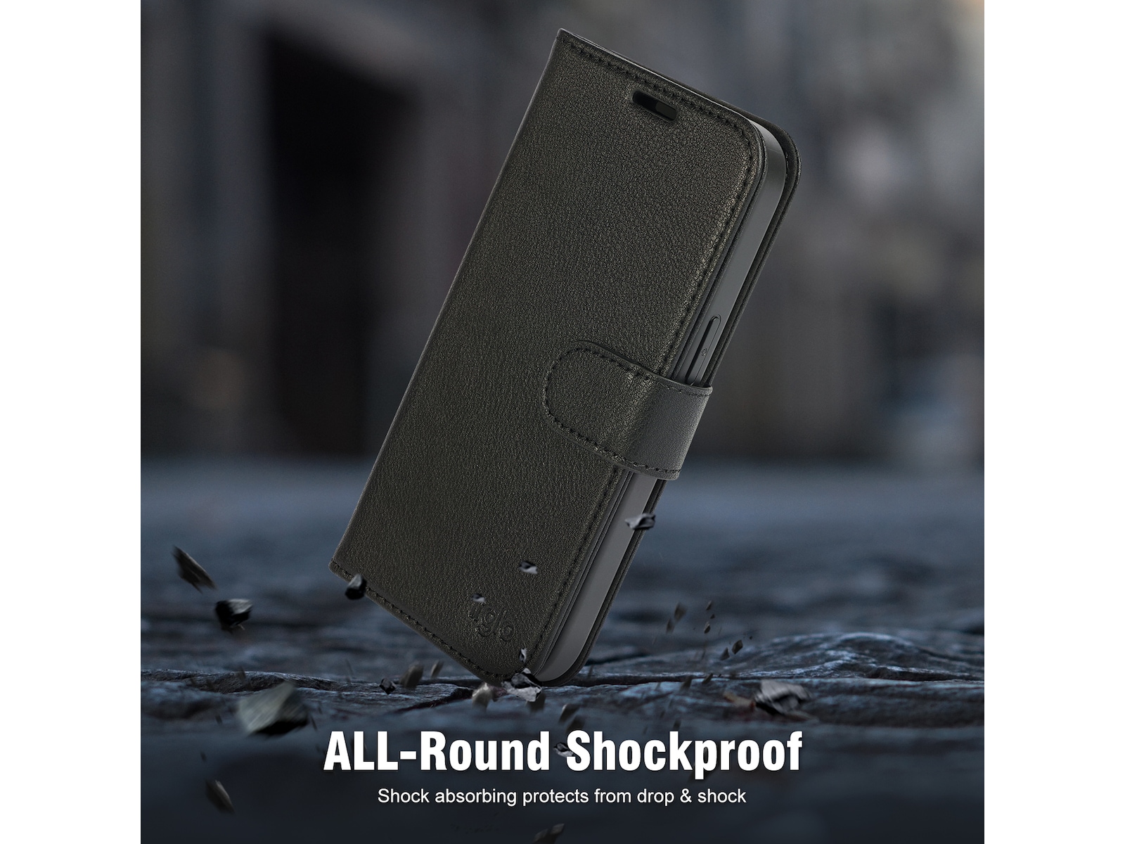 iiglo iPhone 15 2-i-1 Wallet cover (sort) Mobilcover