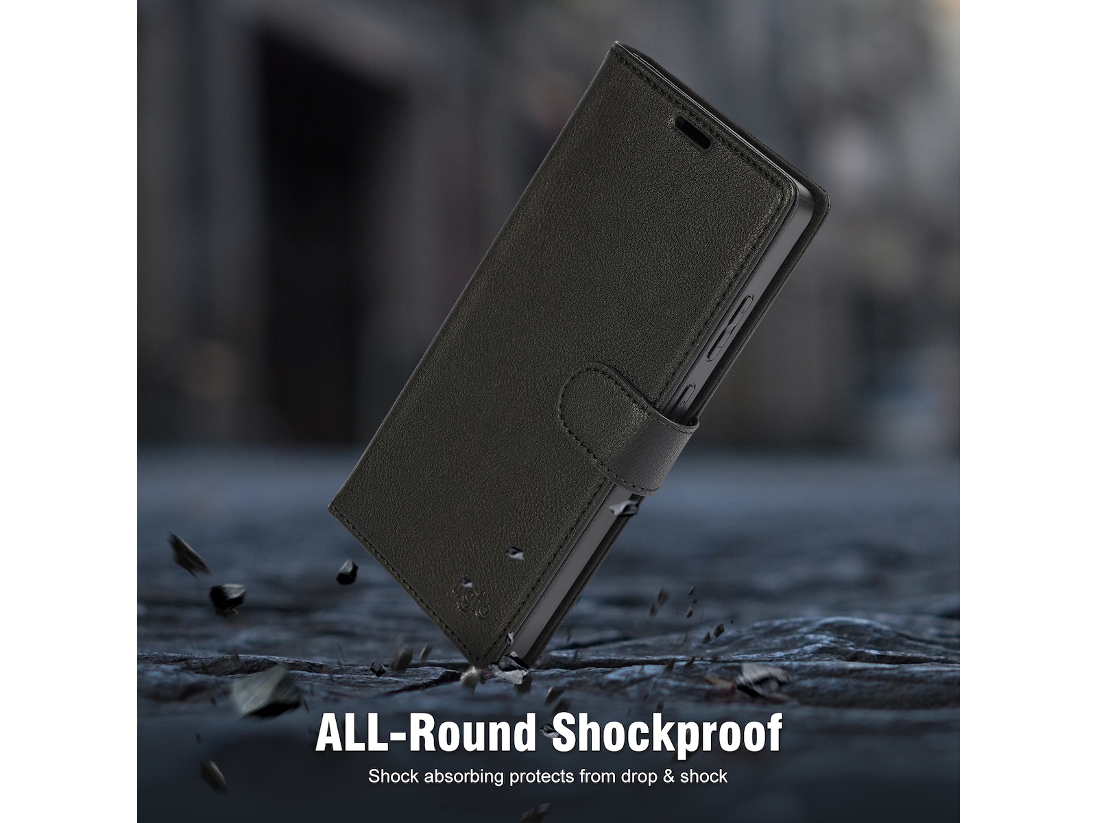 iiglo Galaxy S25 Ultra 2-i-1 Wallet cover (sort) Mobilcover