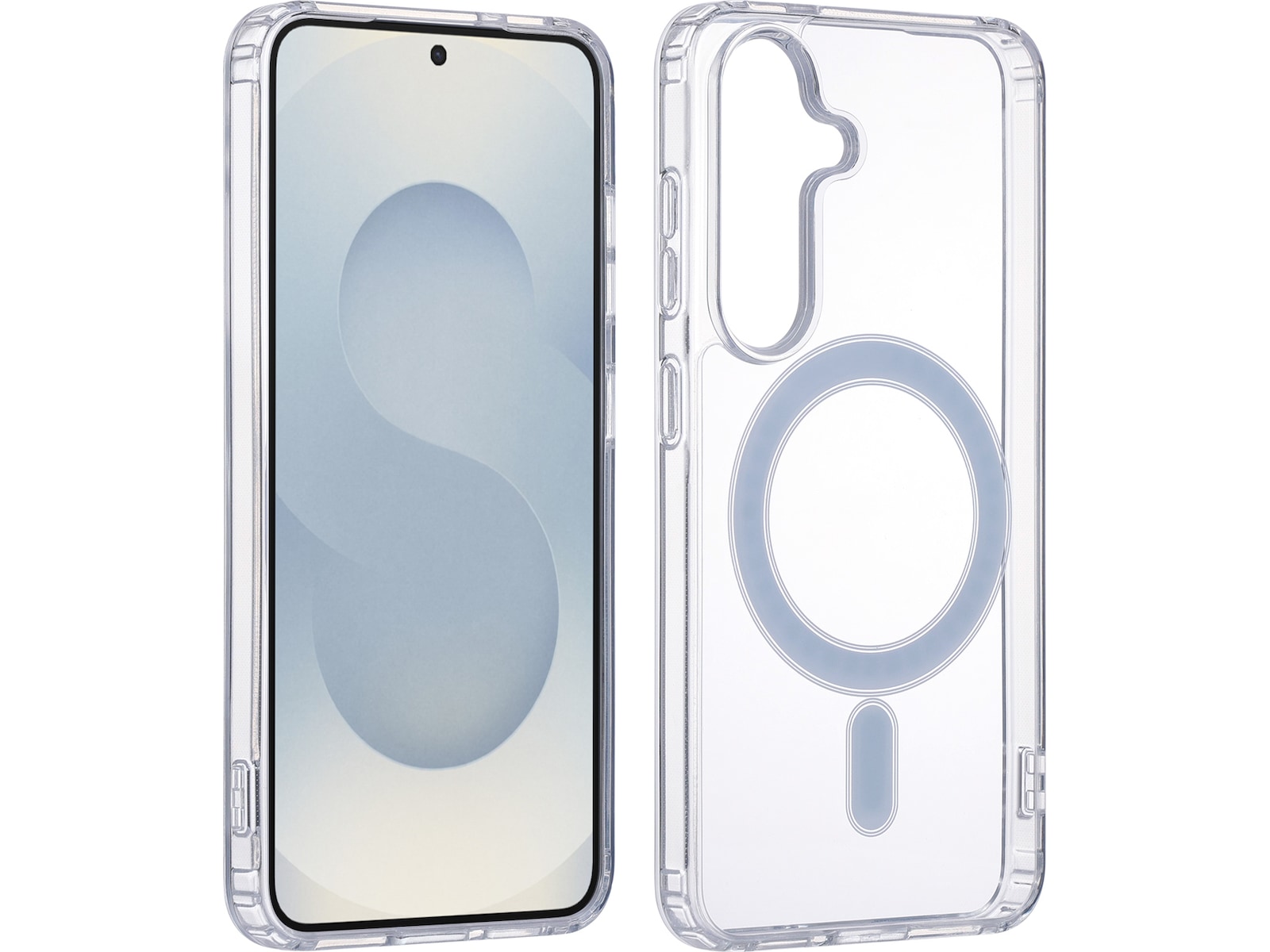 iiglo Galaxy S25 Magnetic Silikone cover (gennemsigtig) Mobilcover