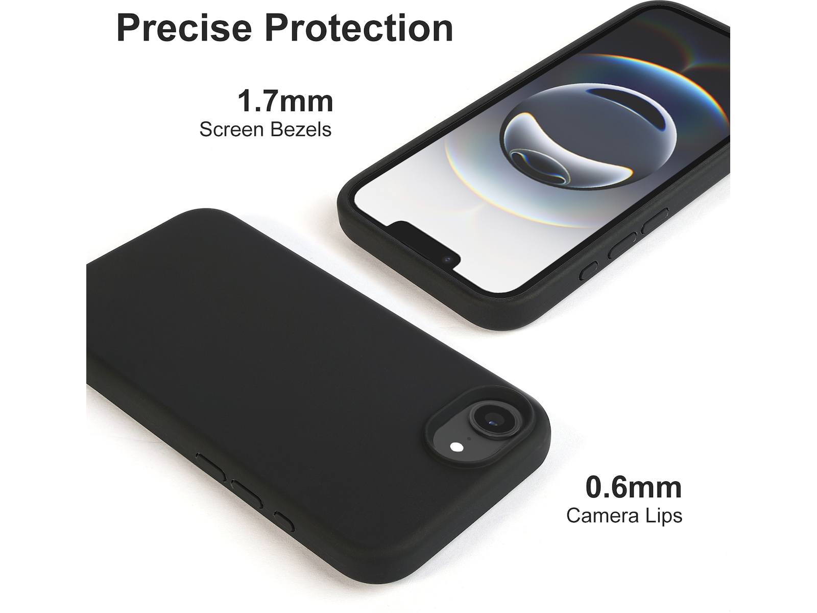 iiglo iPhone 16e Magnetic cover (sort) Mobilcover