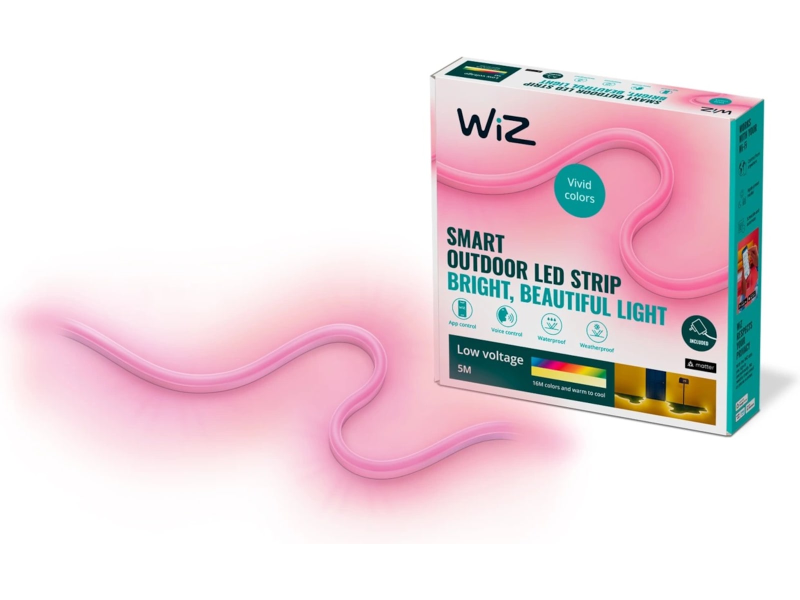 WiZ udendørs LED-strip, 5 m Led strips & underholdning