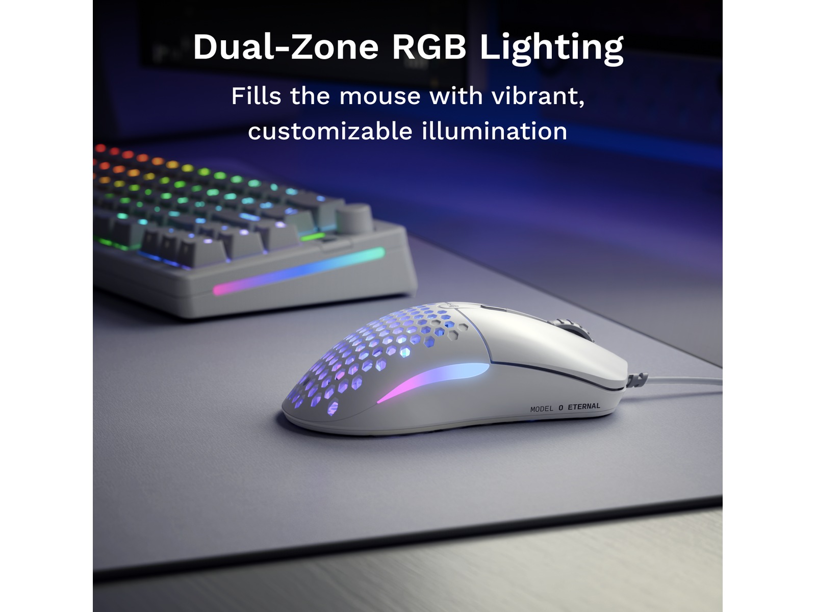 Glorious Model O Eternal gamingmus (hvid) Gamingmus