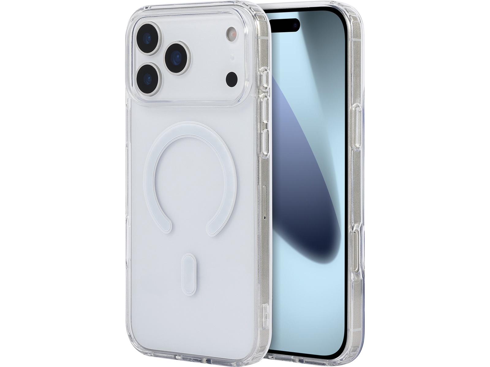 iiglo iPhone 17 Pro Max Magnetic Silikone cover (gennemsigtig) Mobilcover