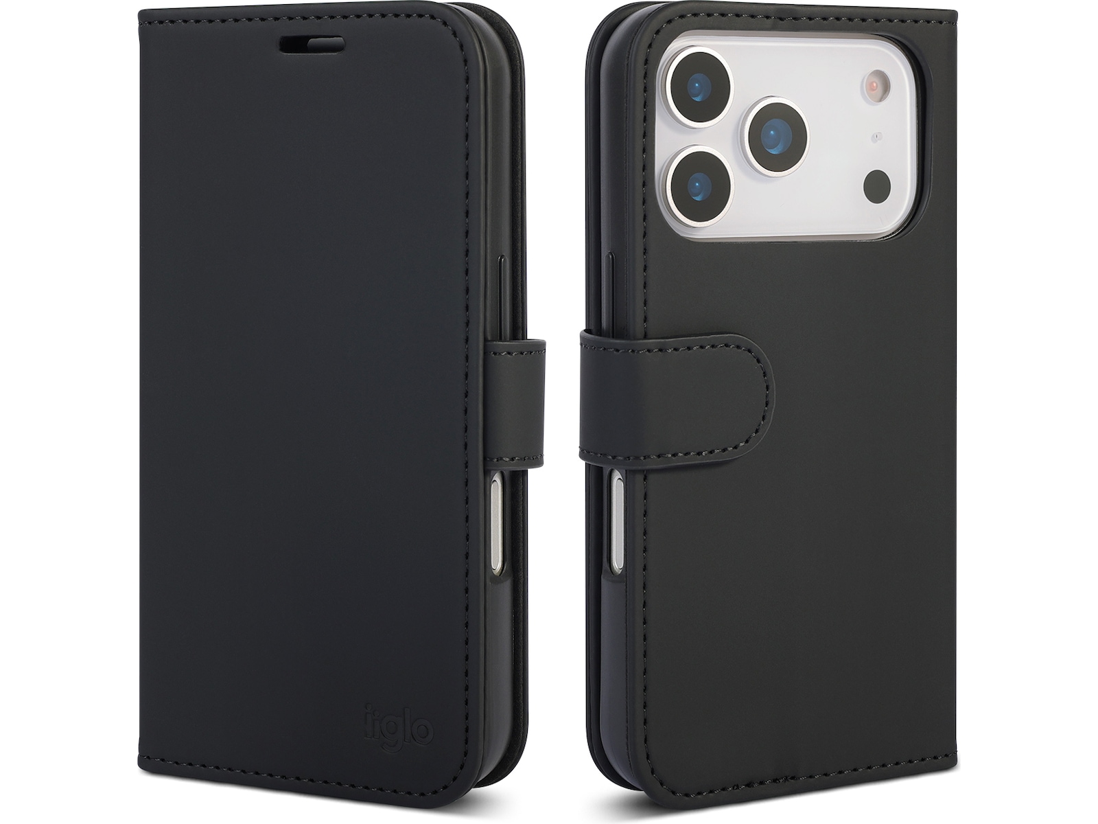 iiglo iPhone 17 Pro Wallet Cover (sort) Mobilcover