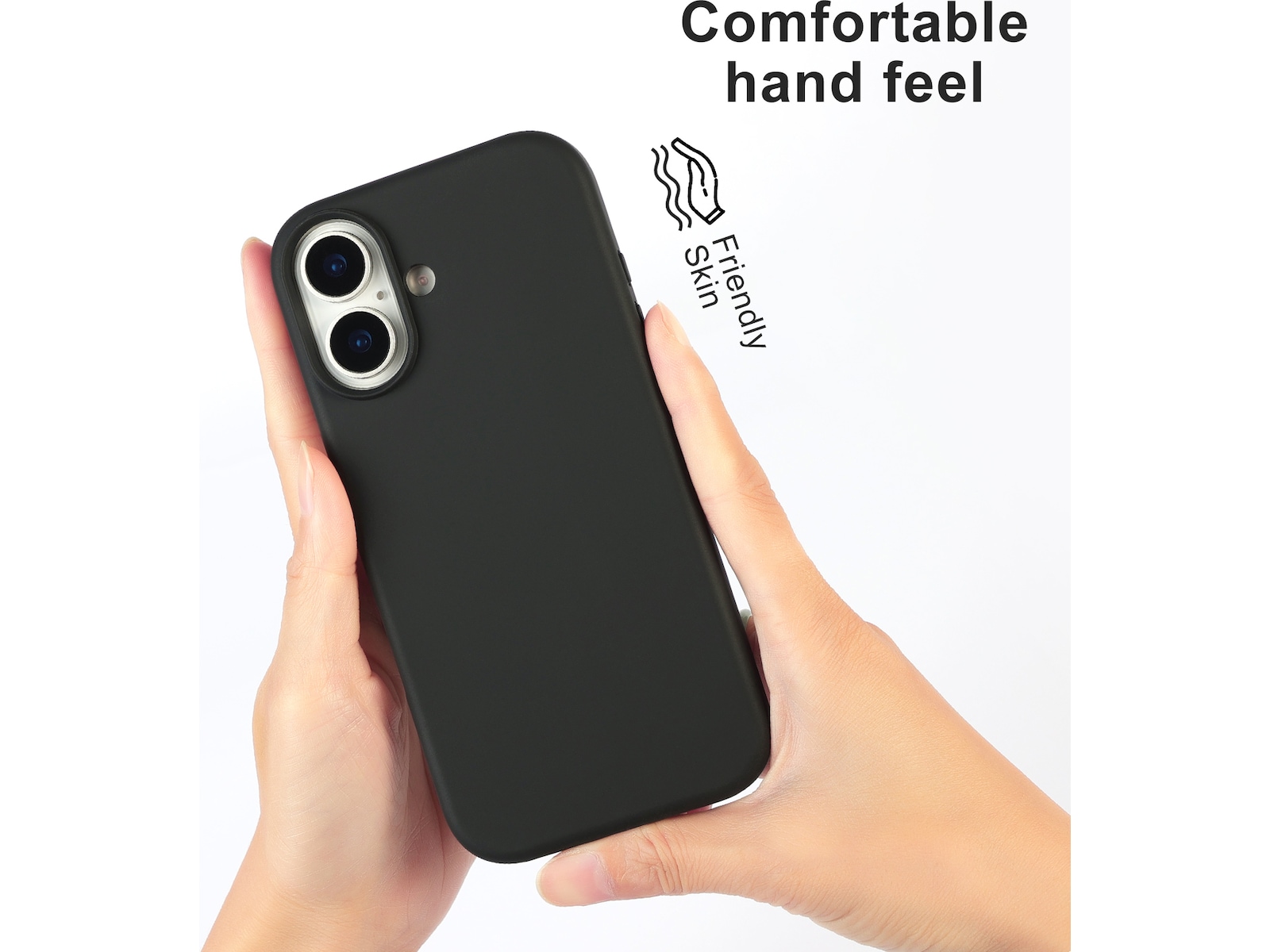 iiglo iPhone 17 Magnetic Silikone cover (sort) Mobilcover