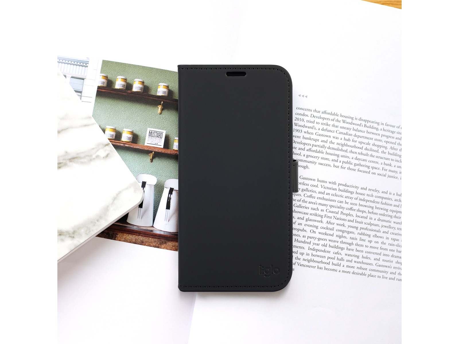 iiglo iPhone 17 Pro Max Wallet Cover (sort) Mobilcover