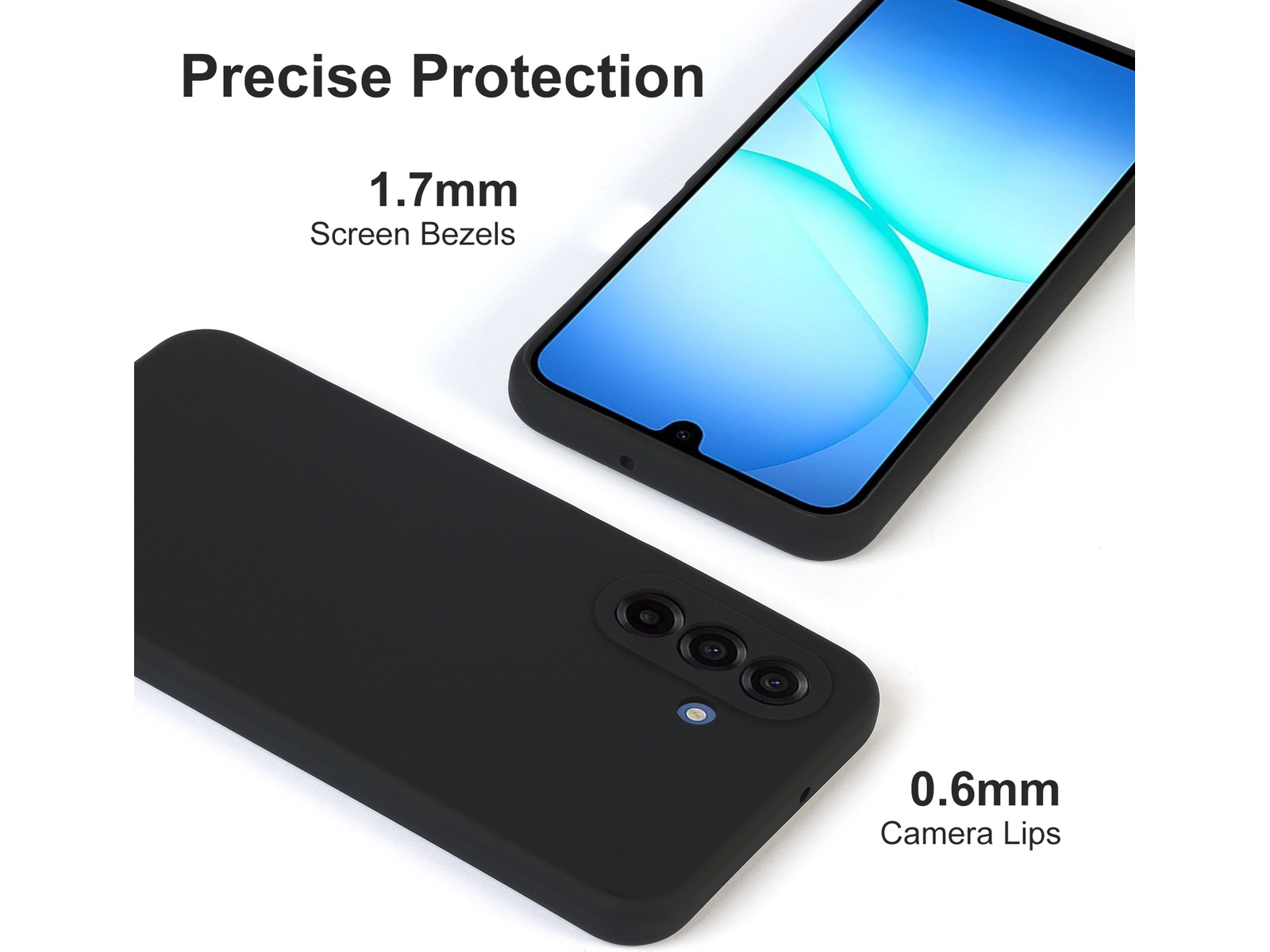 iiglo Galaxy A17 Magnetic Silikone cover (sort) Mobilcover