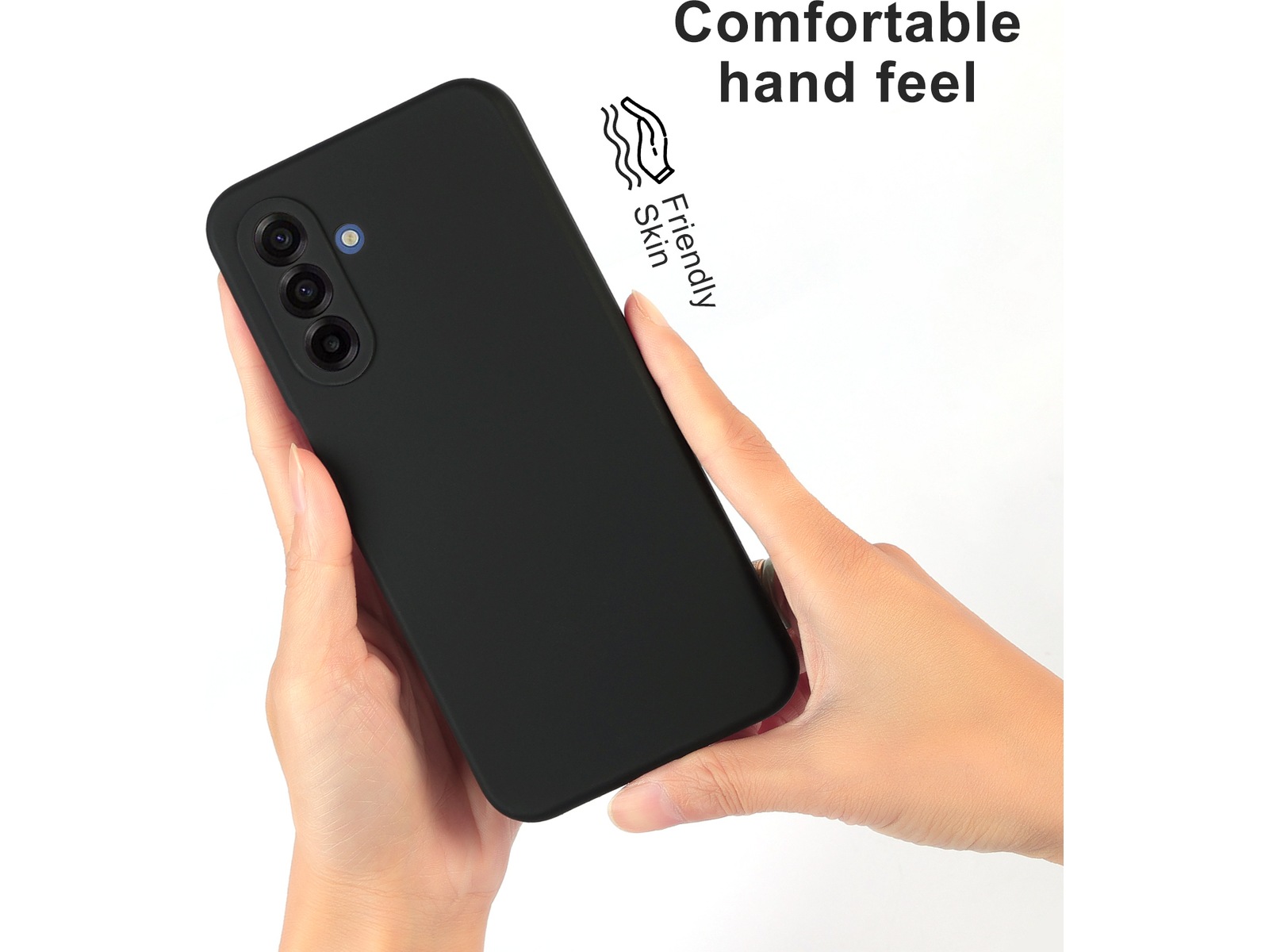 iiglo Galaxy A17 Magnetic Silikone cover (sort) Mobilcover