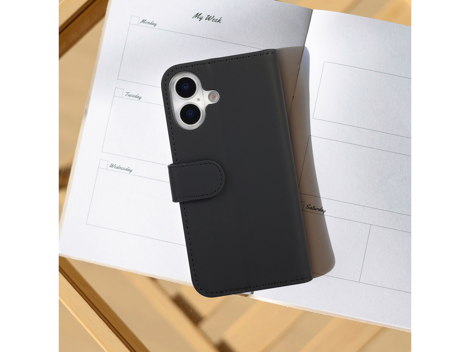 iiglo iPhone 17 Wallet Cover (sort) Mobilcover