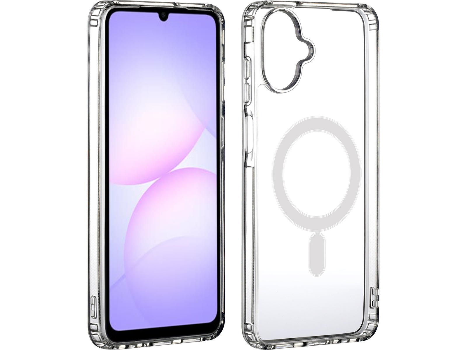 iiglo Galaxy A07 Magnetic Silikone cover (gennemsigtig) Mobilcover
