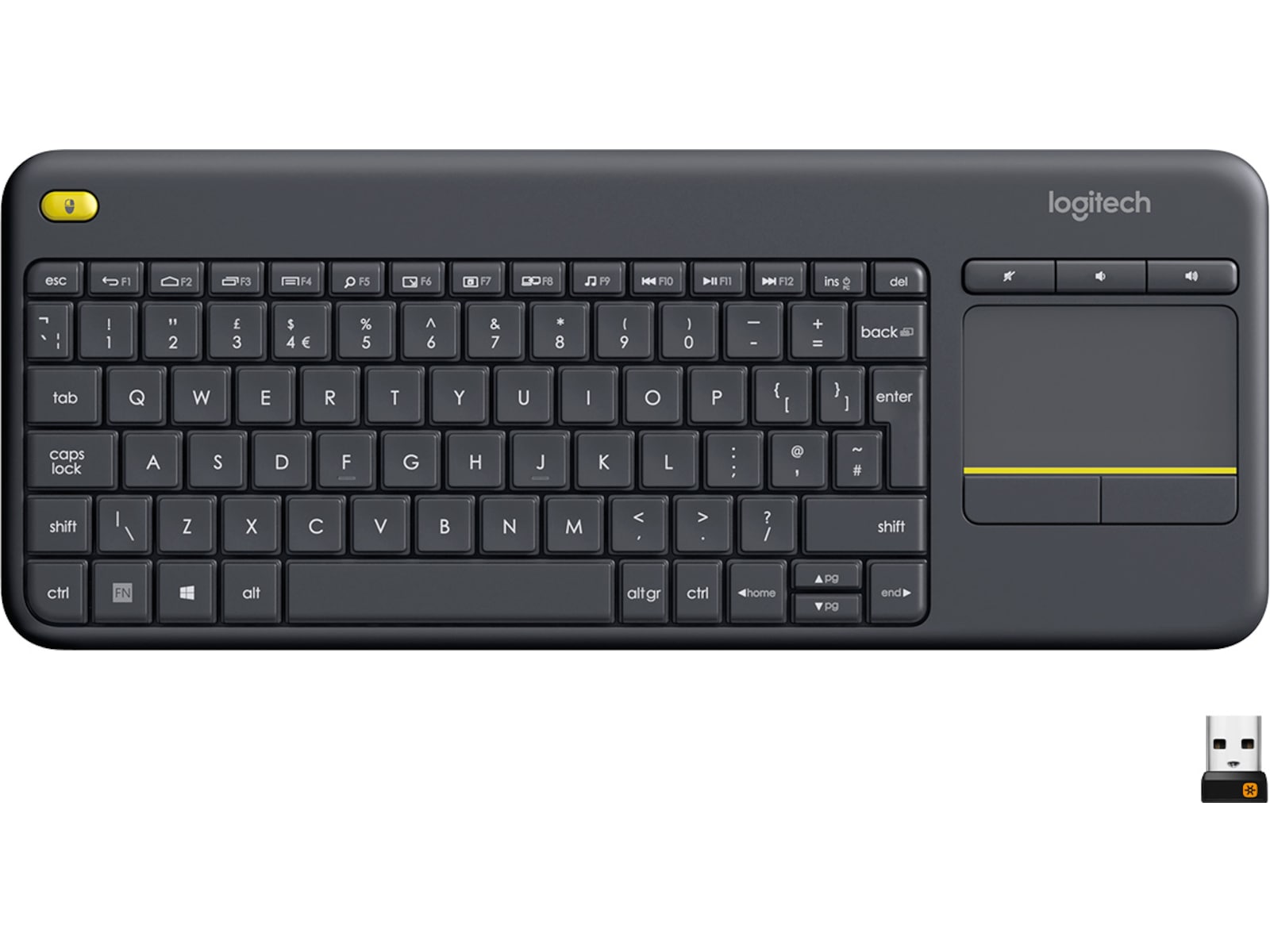 Logitech K400 Plus (Dark Grey) Keyboards