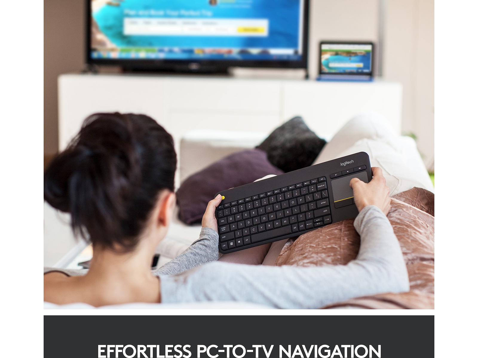 Logitech K400 Plus (Dark Grey) Keyboards