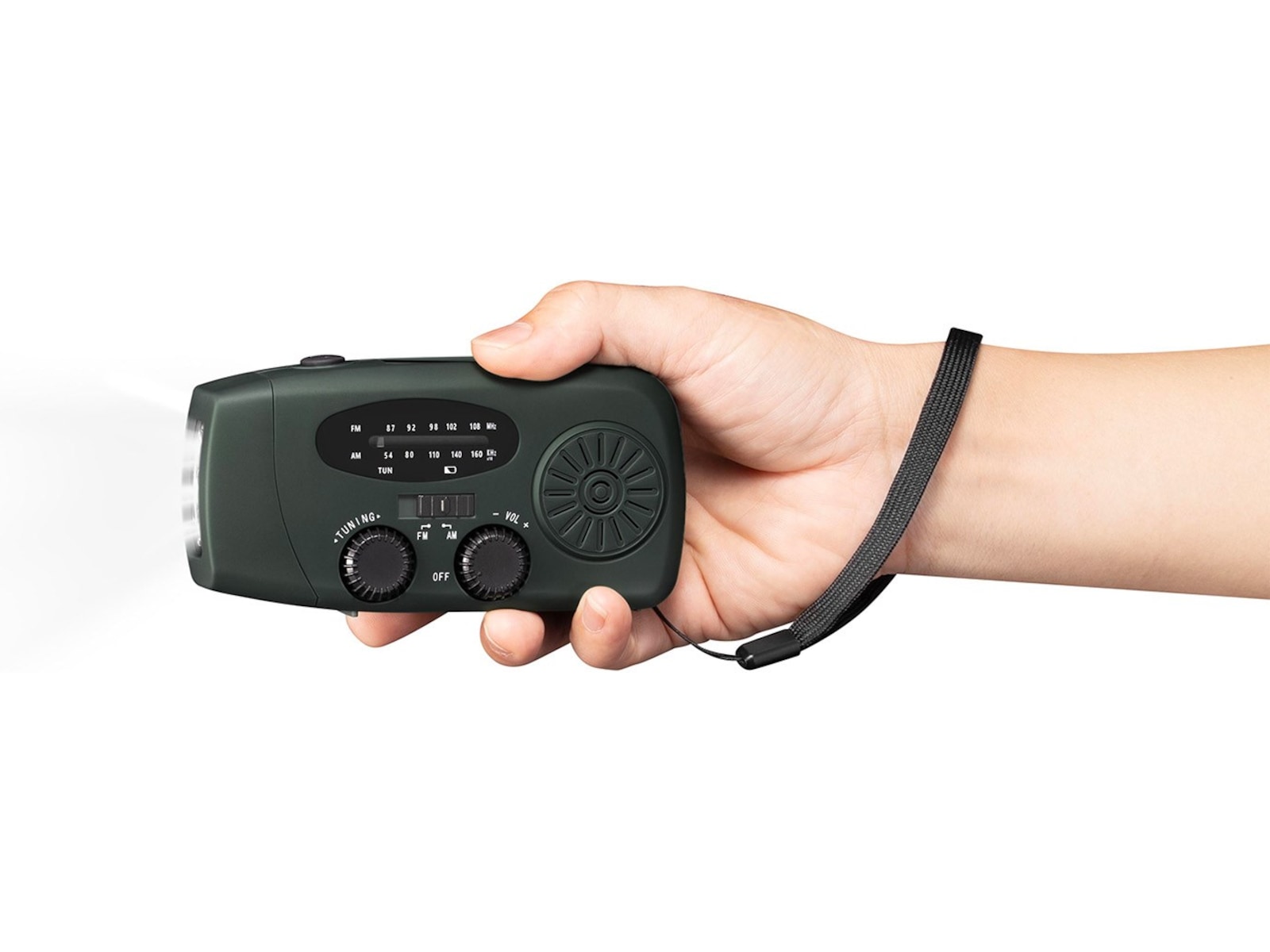 Andersson EYF-C2000 FM/AM krankradio med solpanel Radio & musikafspillere