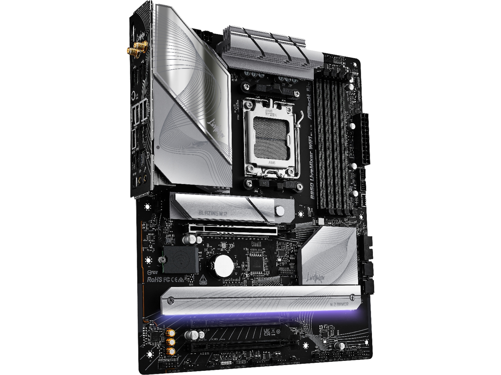 ASRock B850 LiveMixer WiFi Bundkort AMD Socket