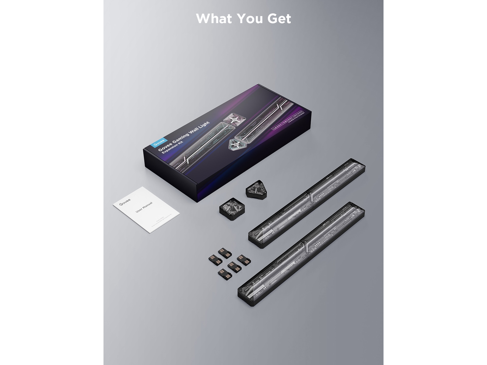 Govee Gaming Wall Light udvidelsessæt Led strips & underholdning