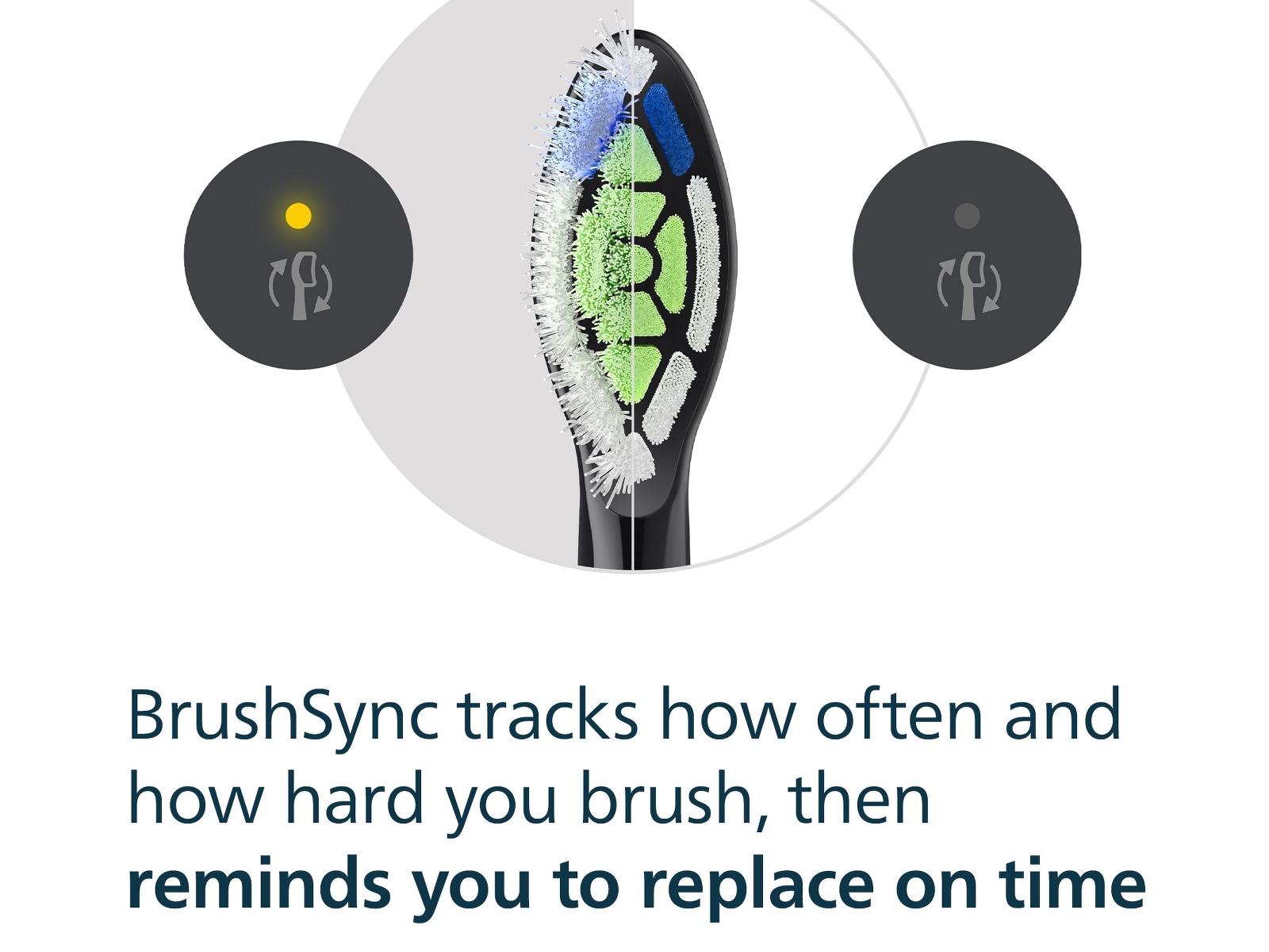 Philips Sonicare W2 Optimal White tandbørstehoveder (4 pack, sort) Tandbørstehoveder