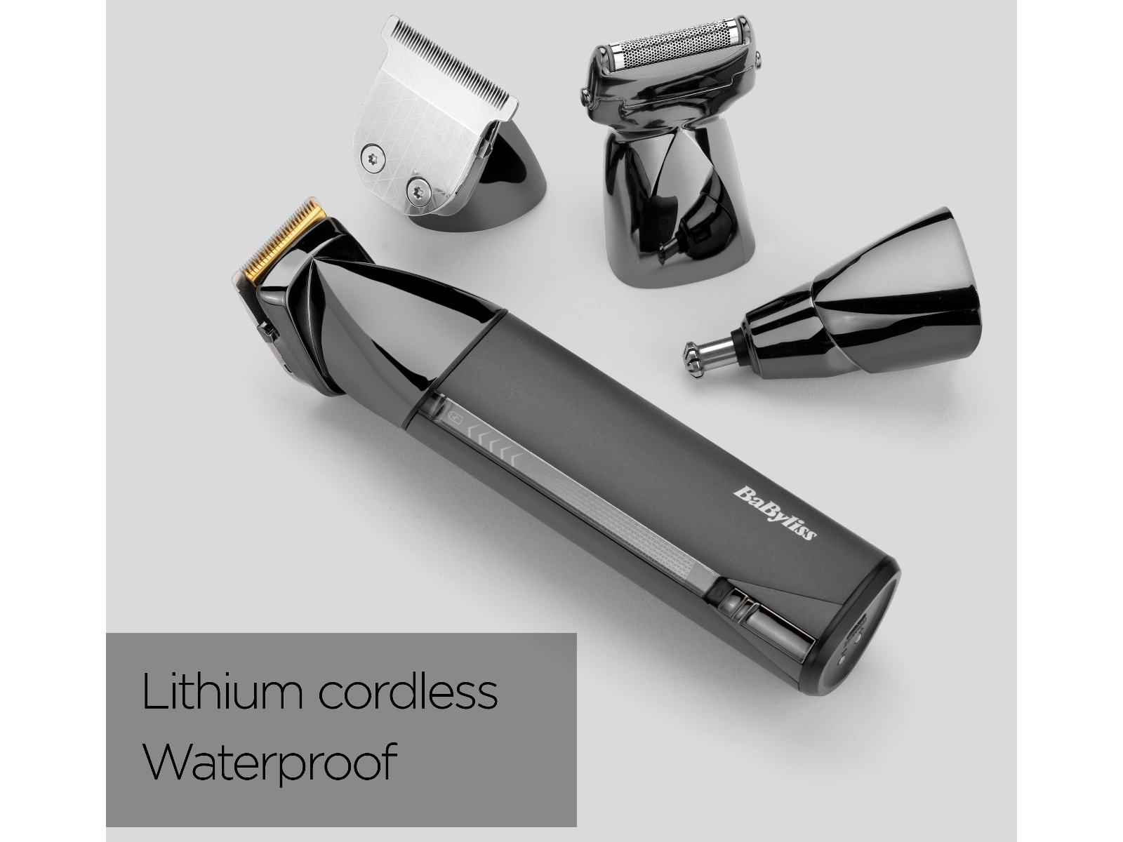 BaByliss Super X Metal 15-i-1 trådløs multitrimmer (sort) Hårtrimmer