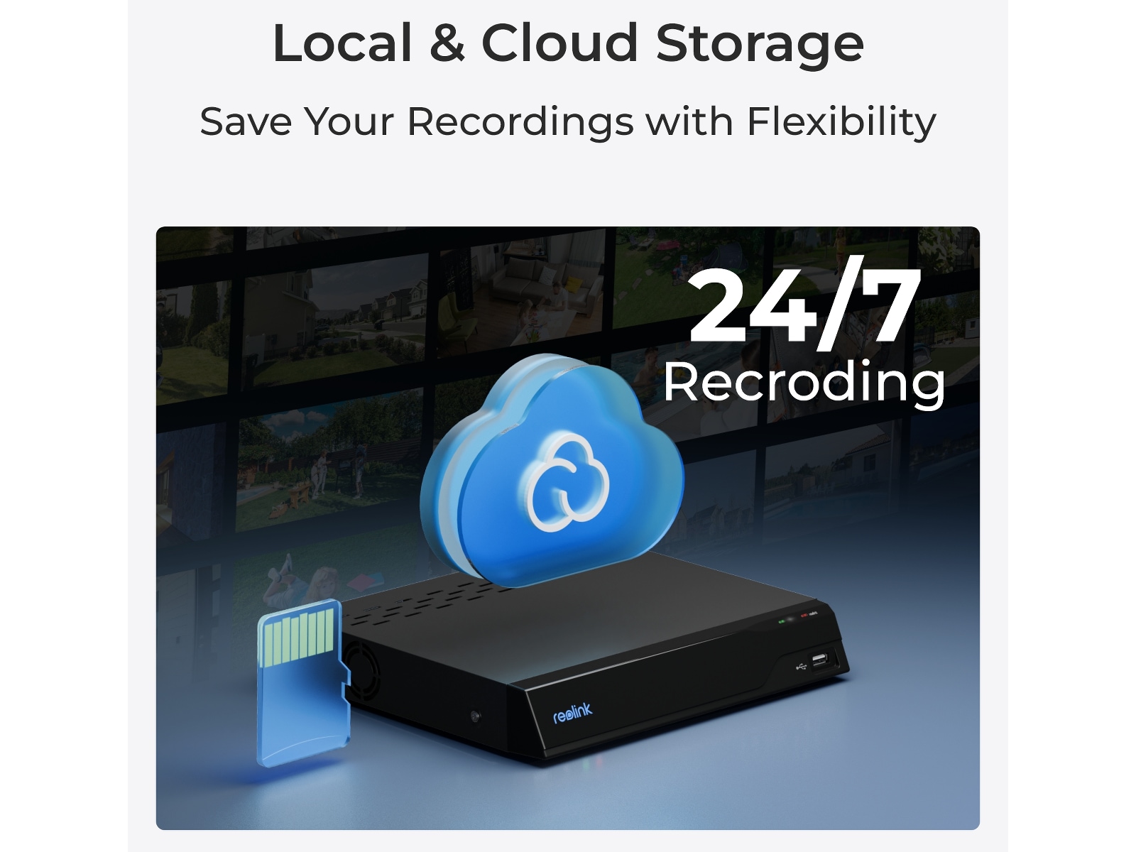 Reolink E1 Outdoor – Black Overvågningskameraer