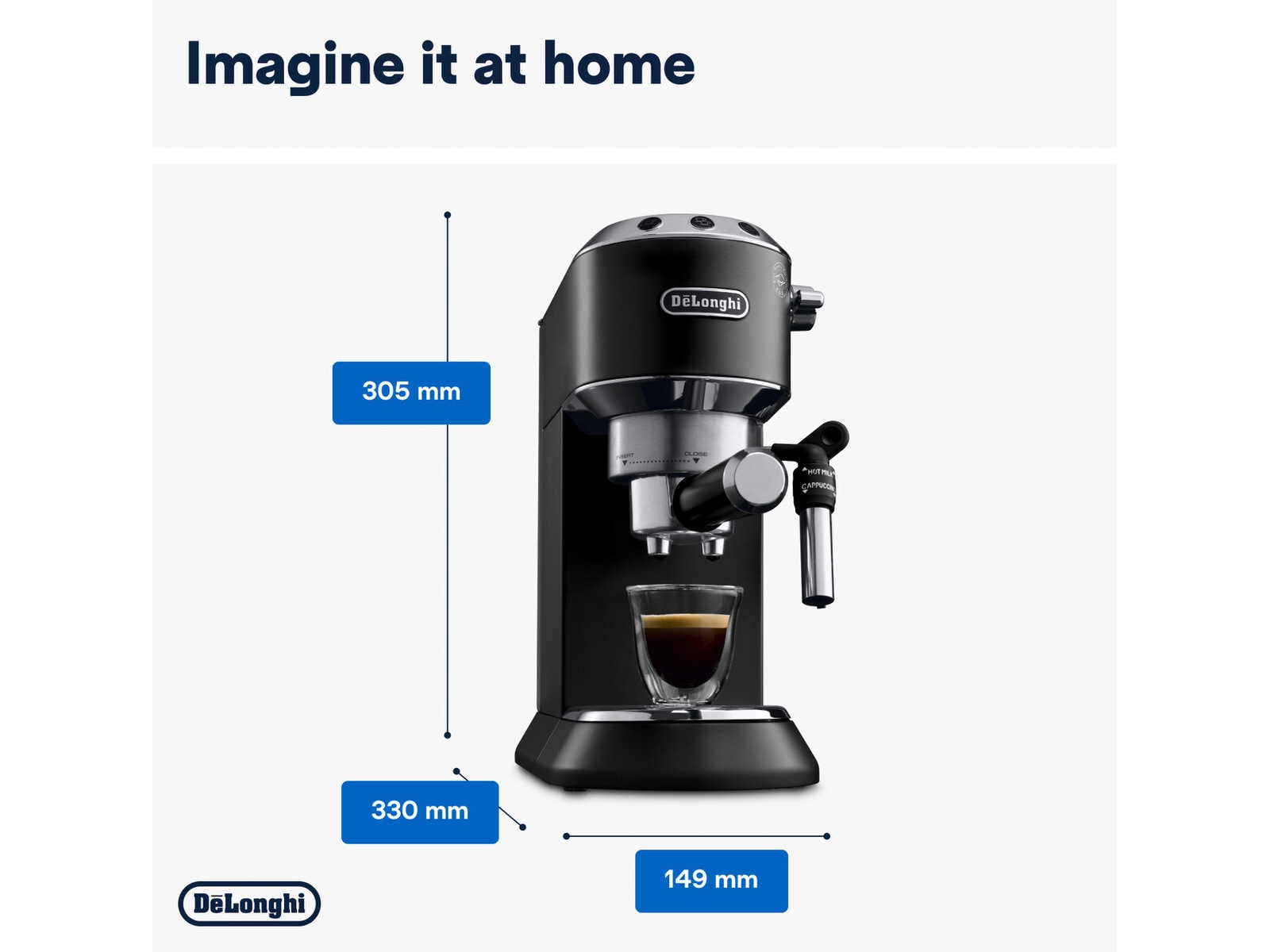 DeLonghi Dedica Style EC685.BK Manuel espressomaskine (sort) Espressomaskiner