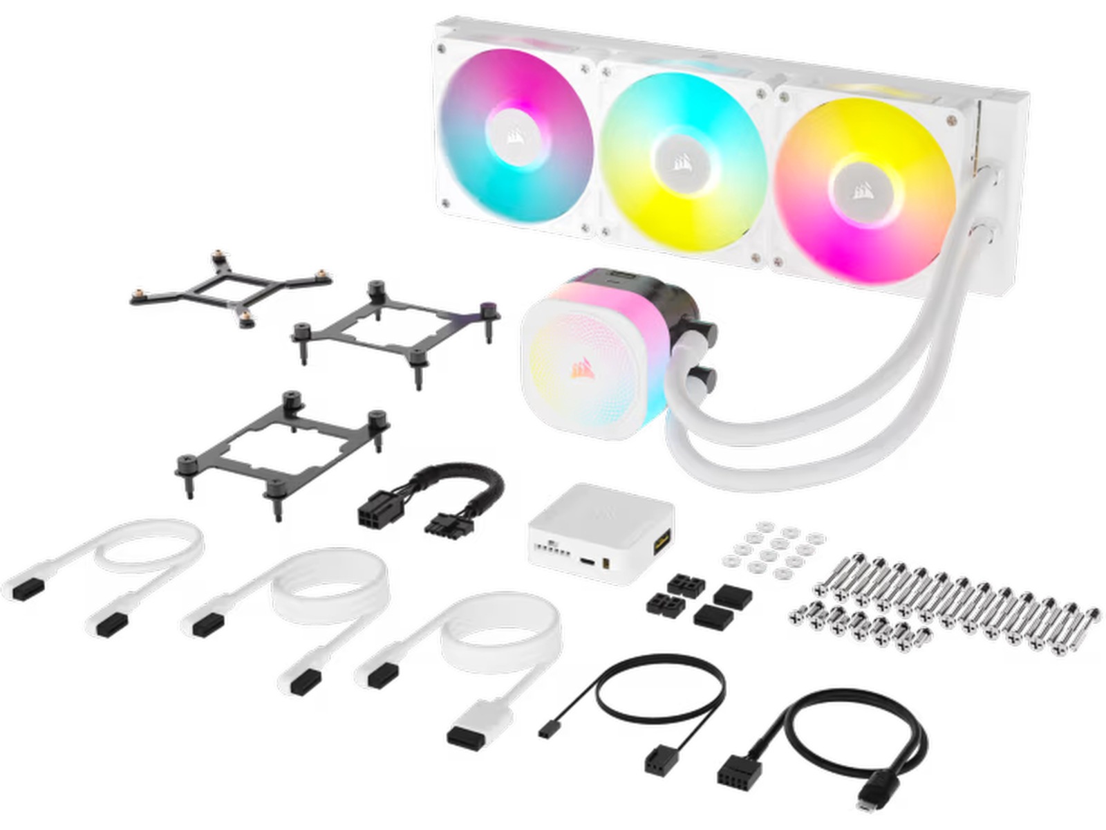 Corair iCUE LINK Titan 360 RX RGB AIO Køler (hvidt) CPU - Vandkøling