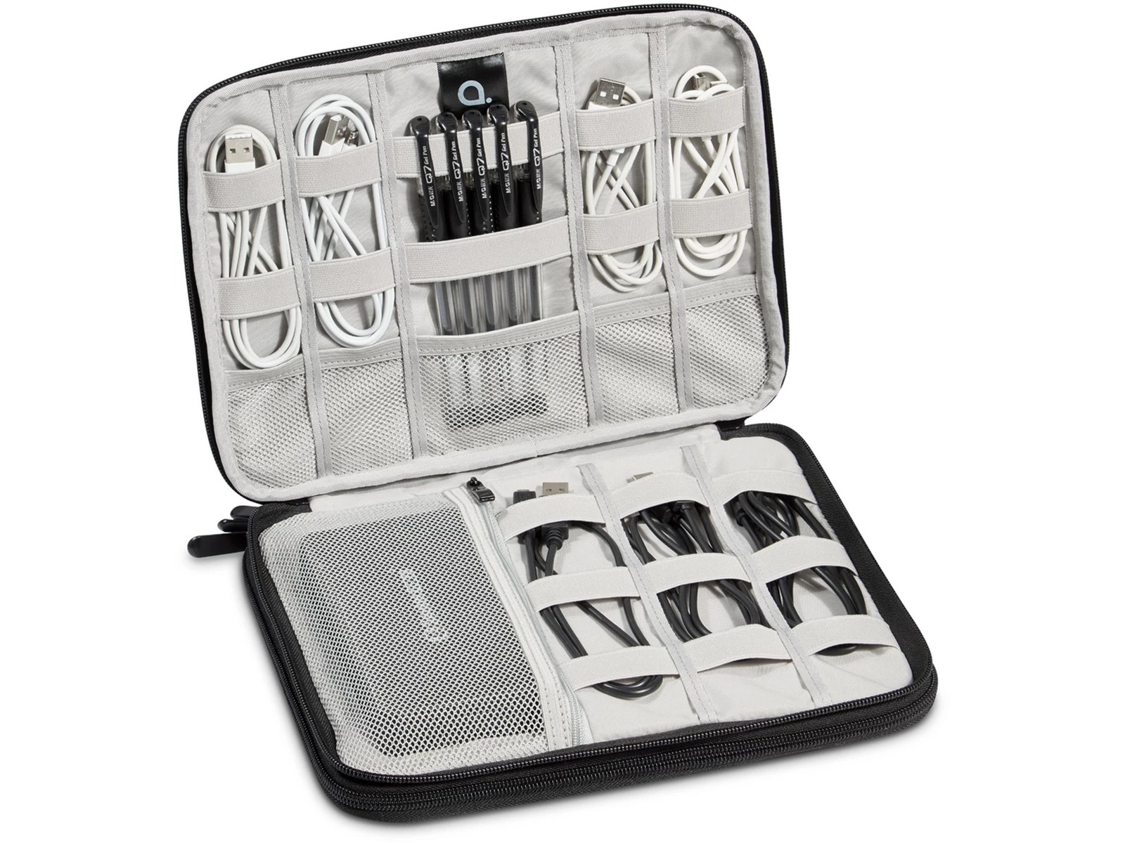 Andersson Stor opbevaringstaske til tablet og tilbehør (grå) Kabel skjulere & tilbehør