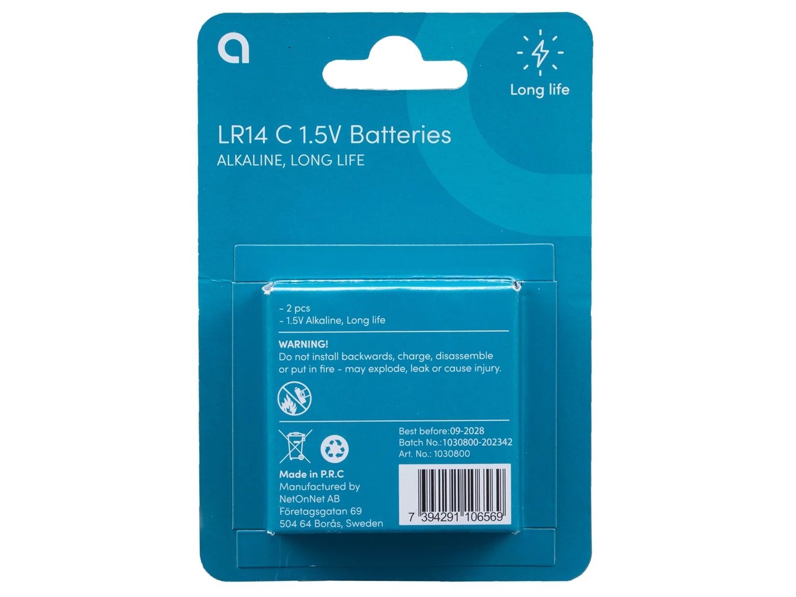 2-pk LR14 C-batterier 1,5 V Generelle batterier