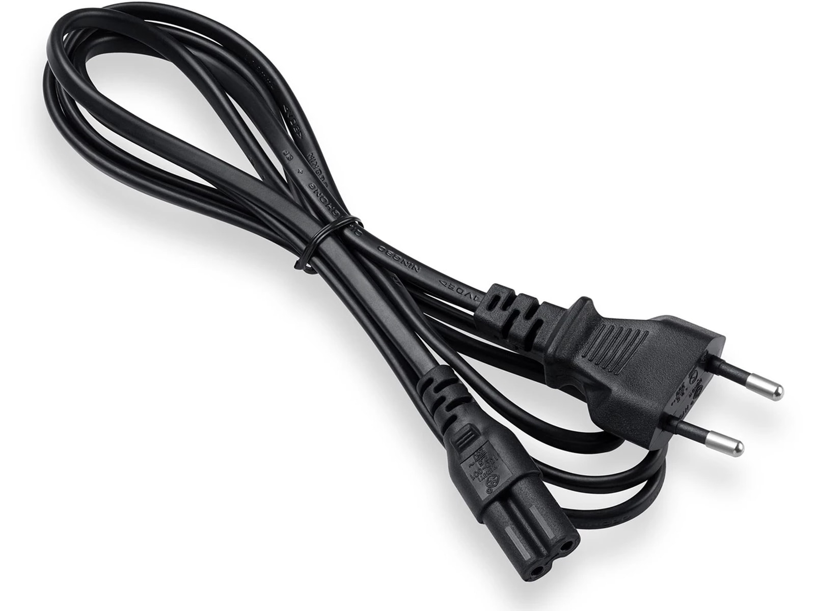 ON Strømkabel 2-pin, 1,5m (sort) Strømkabler