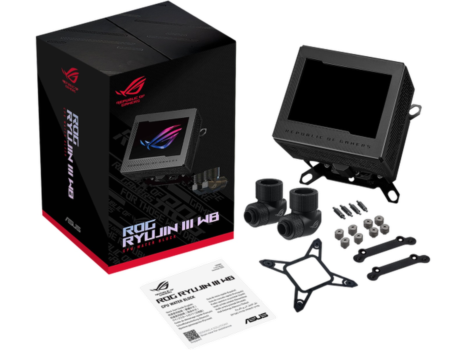 Asus ROG Ryujin III WB (sort) Tilbehør