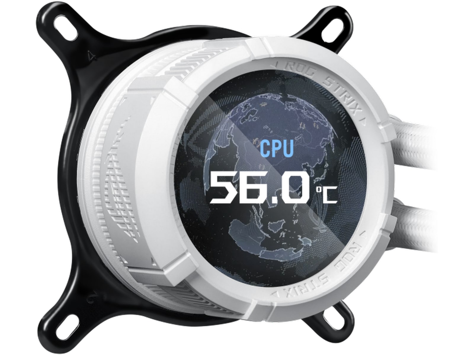 Asus ROG Strix LC III 360 ARGB LCD Køler (hvidt) CPU - Vandkøling