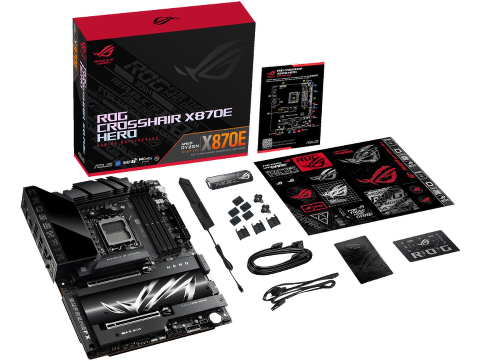 ASUS ROG Crosshair X870E Hero Bundkort AMD Socket
