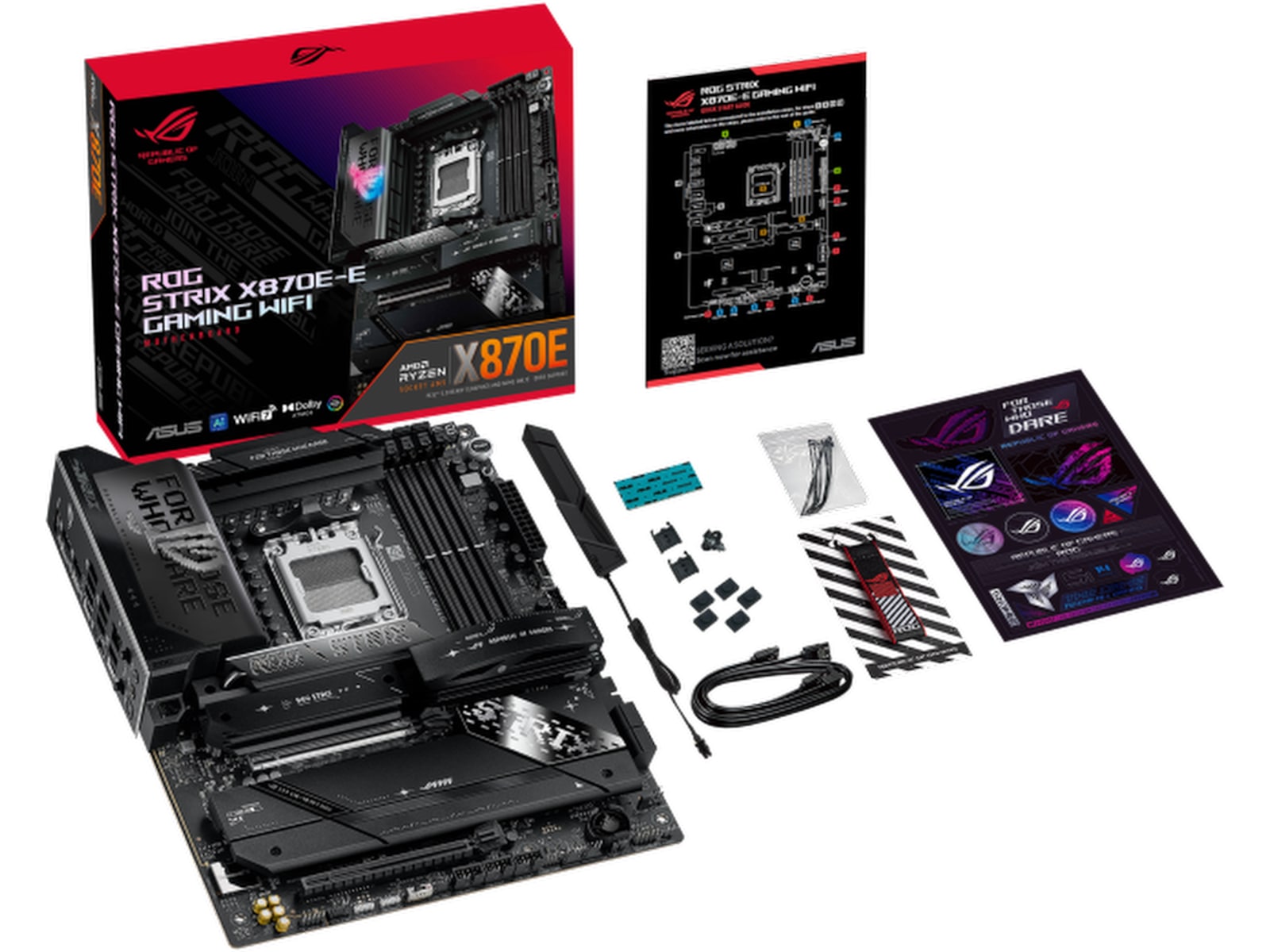 ASUS ROG Strix X870E-E GAMING WIFI Bundkort AMD Socket