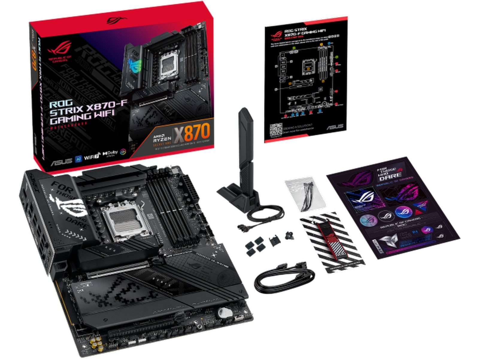ASUS ROG Strix X870-F GAMING WIFI Bundkort AMD Socket