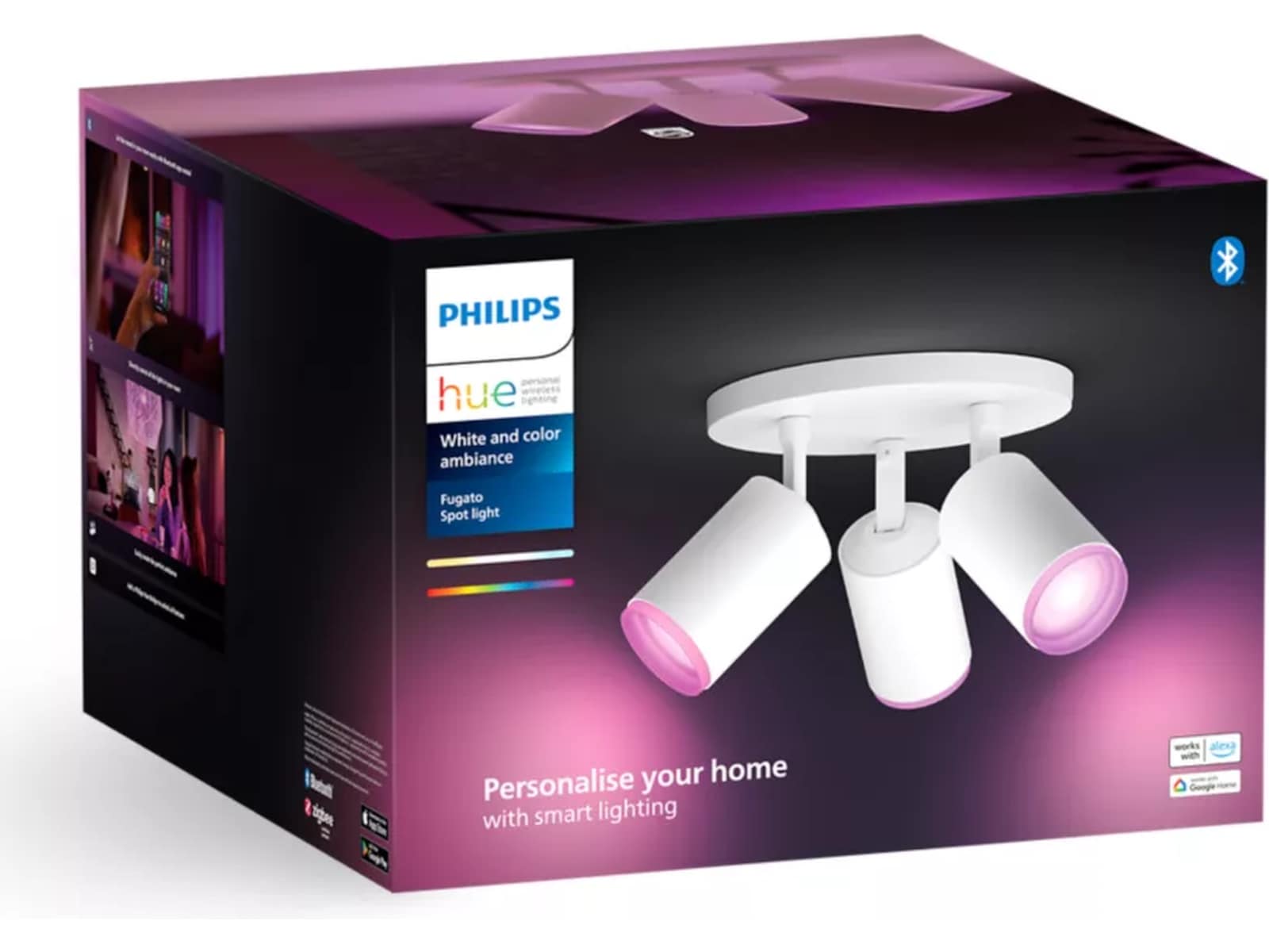 Philips Hue Fugato med tre spots (hvid) Loftlampe