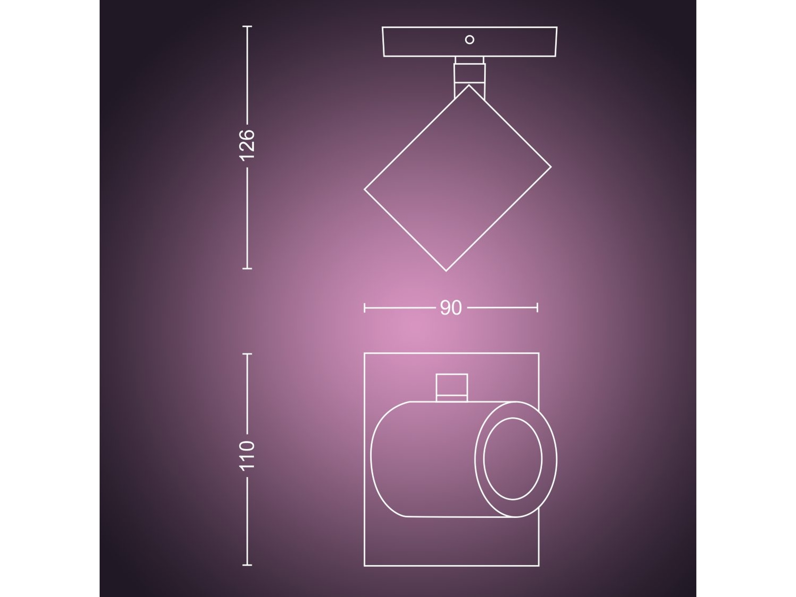 Philips Hue Argenta spot Loftlampe