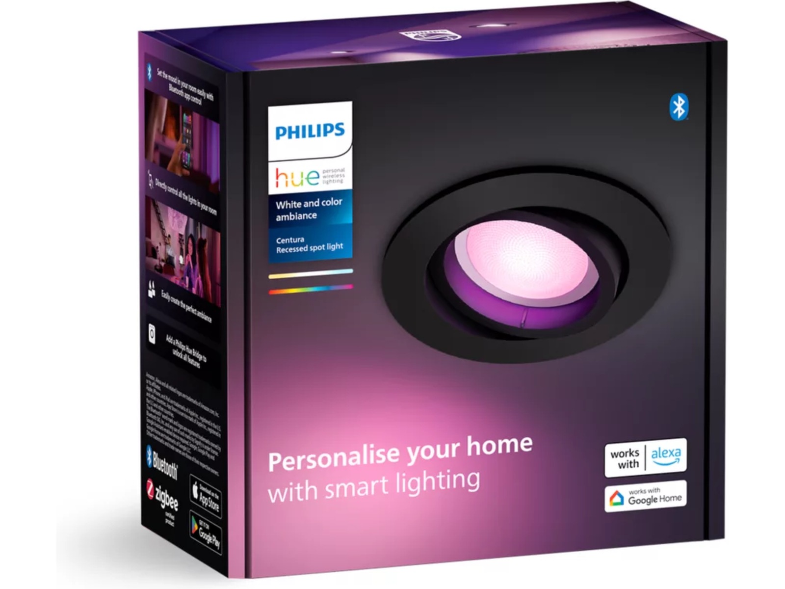 Philips Hue Centura indbygningsspot R (sort) Loftlampe