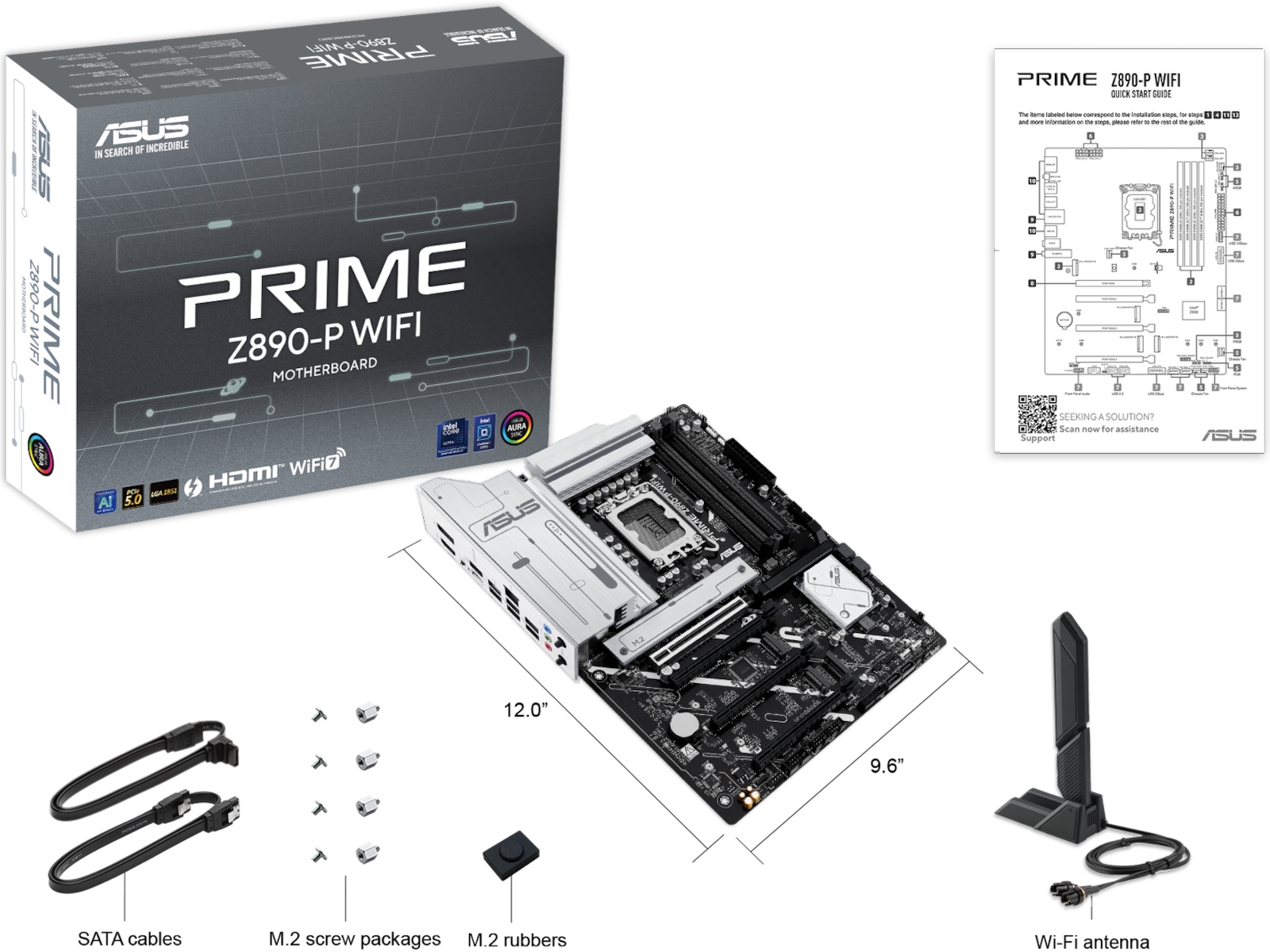 Asus Prime Z890-P WIFI Bundkort Intel Socket