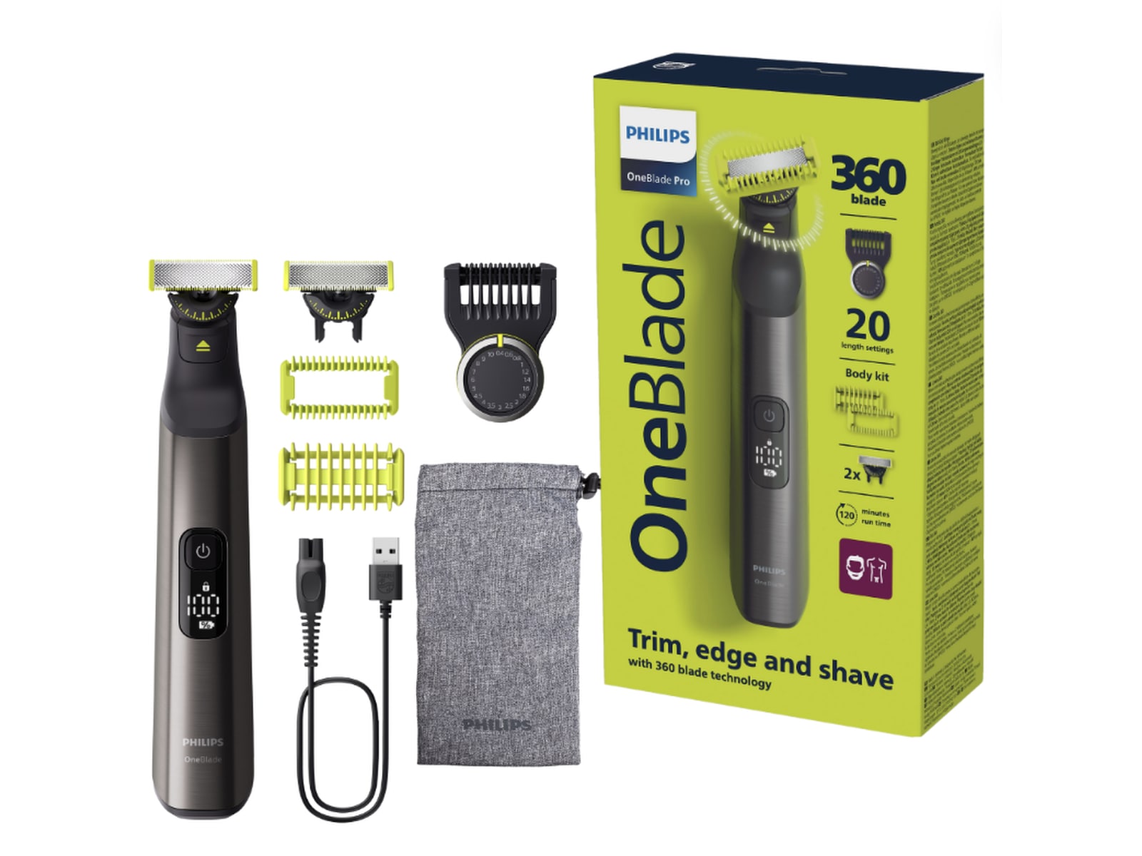 Philips OneBlade Pro QP6552/15 Face & Body Barbermaskine